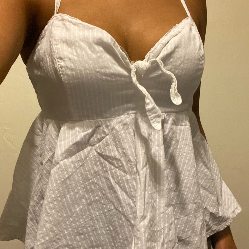 white Abercrombie and Fitch Tank top